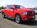 2011 Flame Red Dodge Ram 1500 Sport Crew Cab 4x4  photo #2