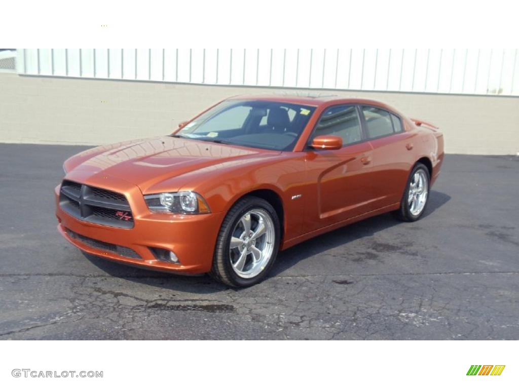 Toxic Orange Pearl 2011 Dodge Charger R/T Road & Track Exterior Photo #47153337