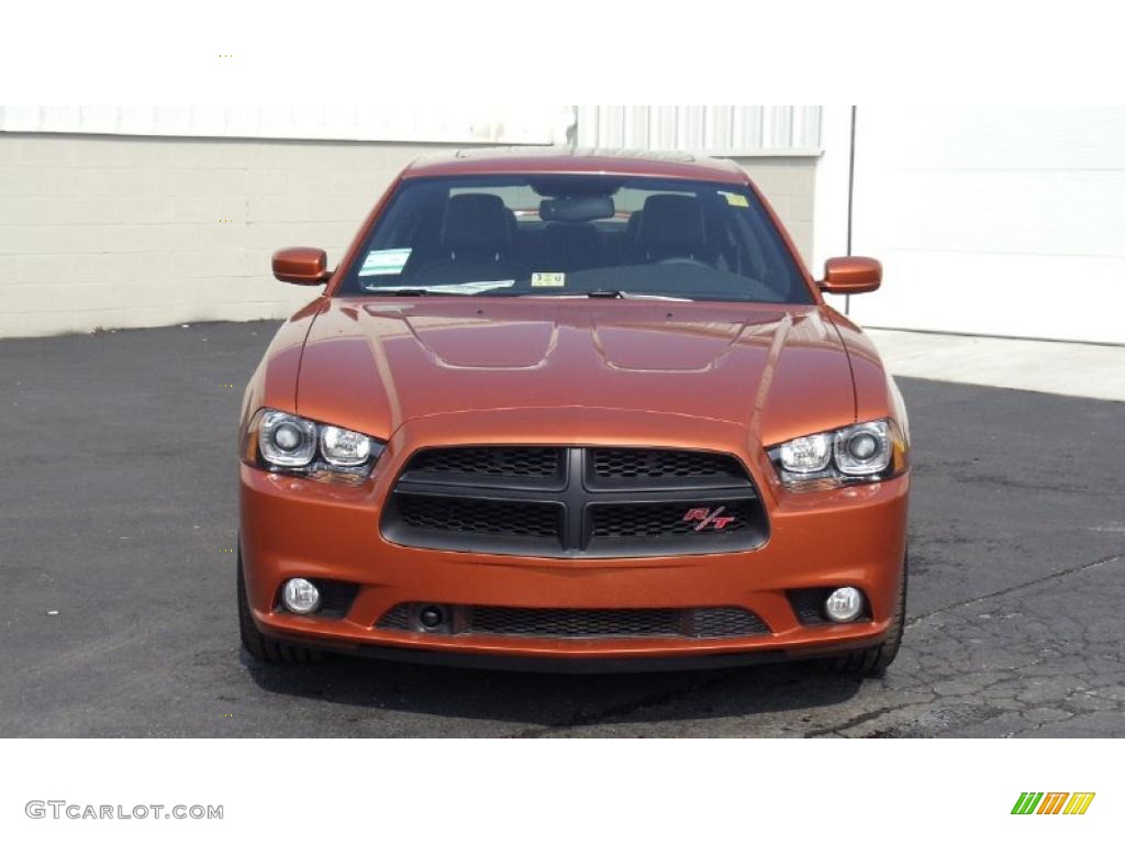 Toxic Orange Pearl 2011 Dodge Charger R/T Road & Track Exterior Photo #47153349