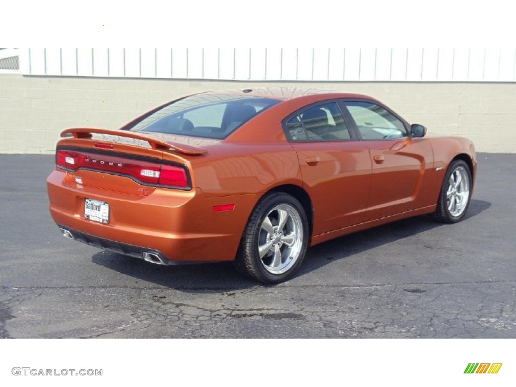 Toxic Orange Pearl 2011 Dodge Charger R/T Road & Track Exterior Photo #47153370