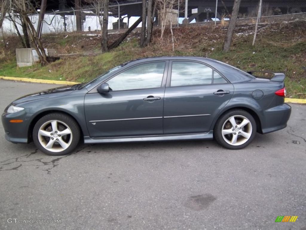 Dark Steel Metallic 2003 Mazda MAZDA6 s Sedan Exterior Photo #47153487