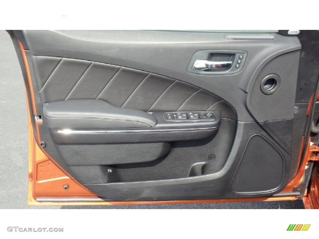 2011 Dodge Charger R/T Road & Track Black Door Panel Photo #47153505
