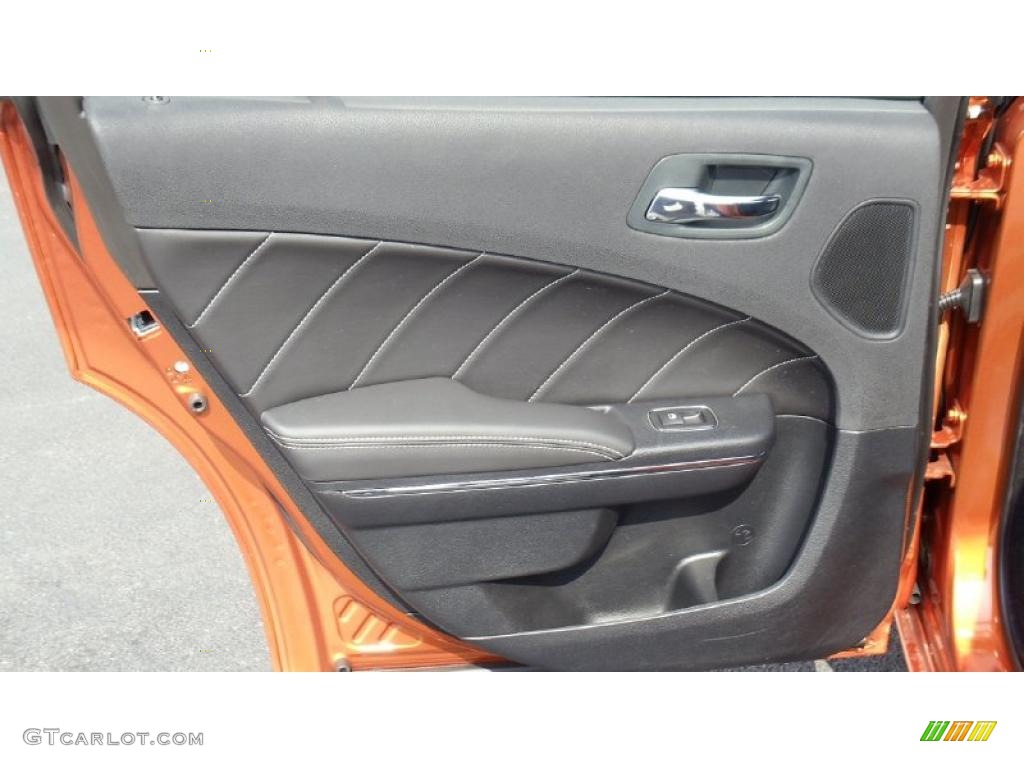 2011 Dodge Charger R/T Road & Track Black Door Panel Photo #47153517