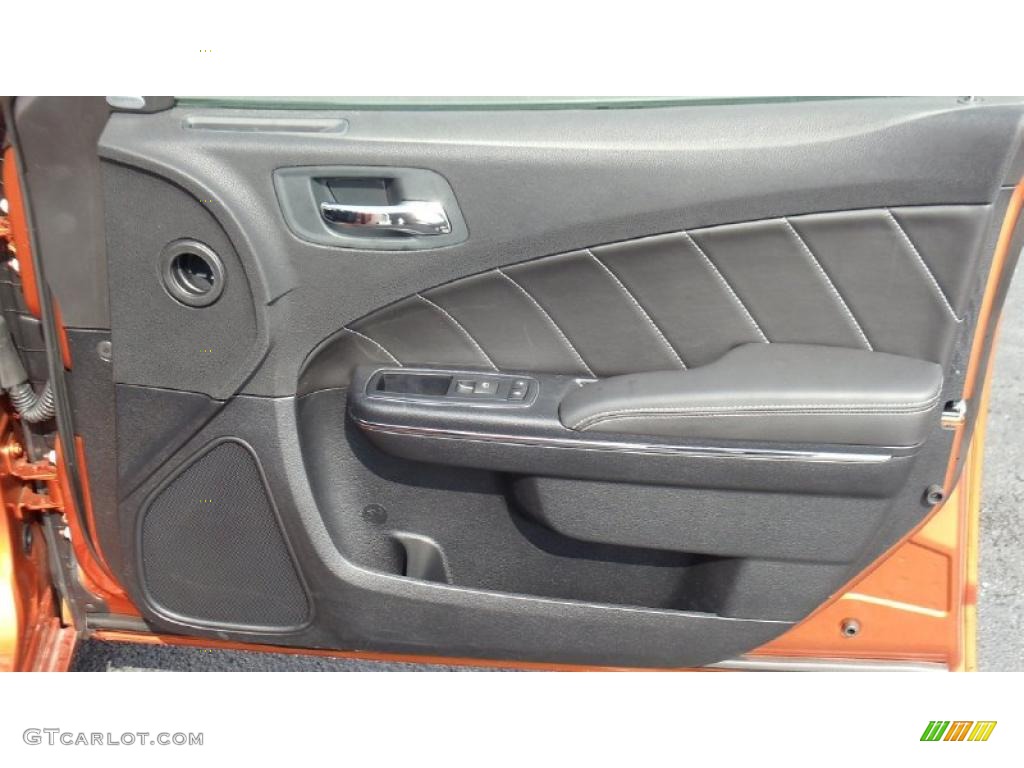 2011 Dodge Charger R/T Road & Track Black Door Panel Photo #47153529