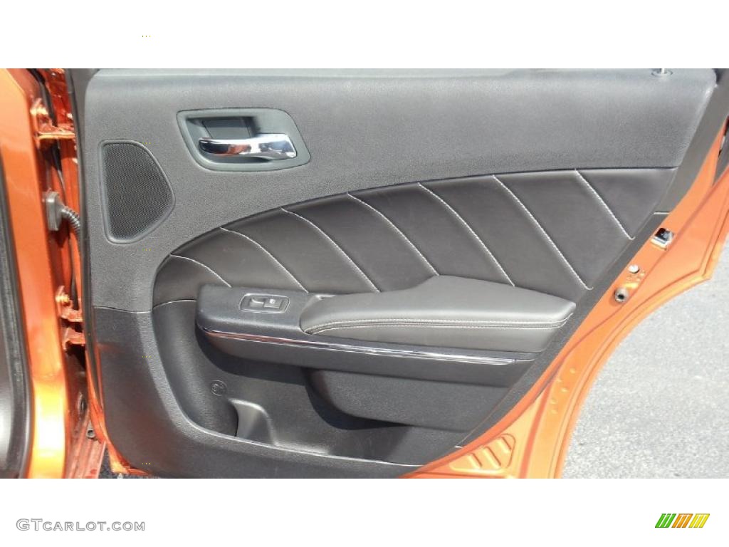 2011 Dodge Charger R/T Road & Track Black Door Panel Photo #47153541
