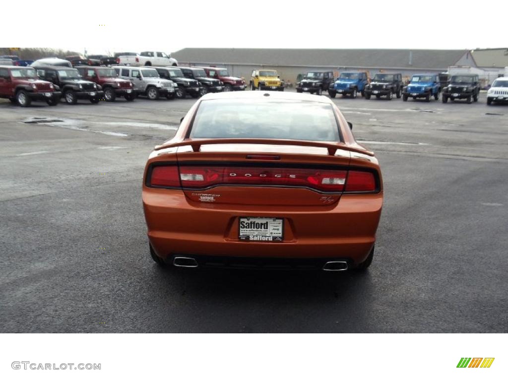 2011 Charger R/T Road & Track - Toxic Orange Pearl / Black photo #5