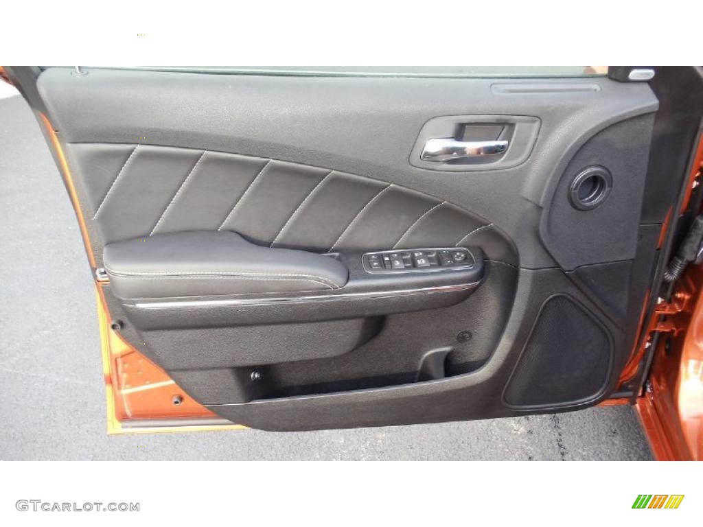 2011 Dodge Charger R/T Road & Track Black Door Panel Photo #47153679