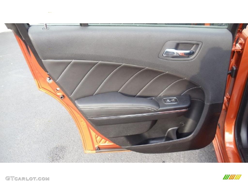 2011 Dodge Charger R/T Road & Track Black Door Panel Photo #47153694