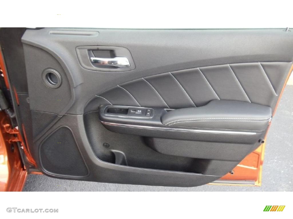 2011 Dodge Charger R/T Road & Track Black Door Panel Photo #47153706