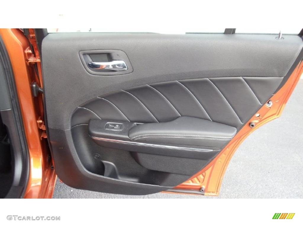 2011 Dodge Charger R/T Road & Track Black Door Panel Photo #47153718