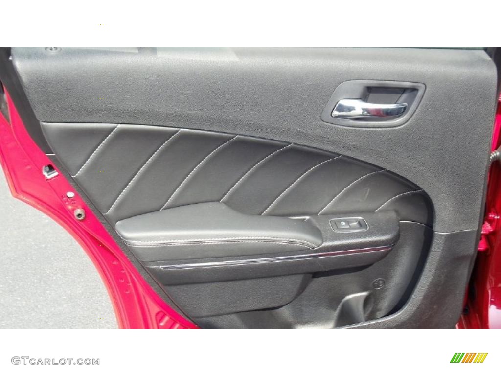 2011 Dodge Charger R/T Road & Track Black Door Panel Photo #47153889