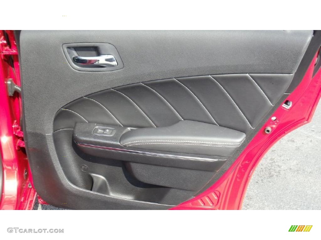 2011 Dodge Charger R/T Road & Track Black Door Panel Photo #47153901