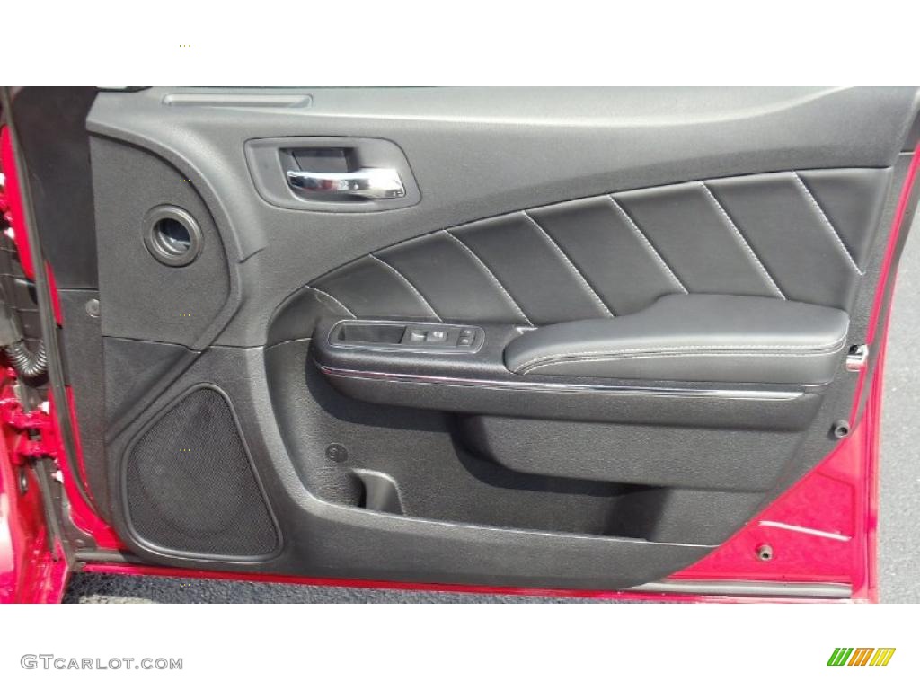 2011 Dodge Charger R/T Road & Track Black Door Panel Photo #47153913