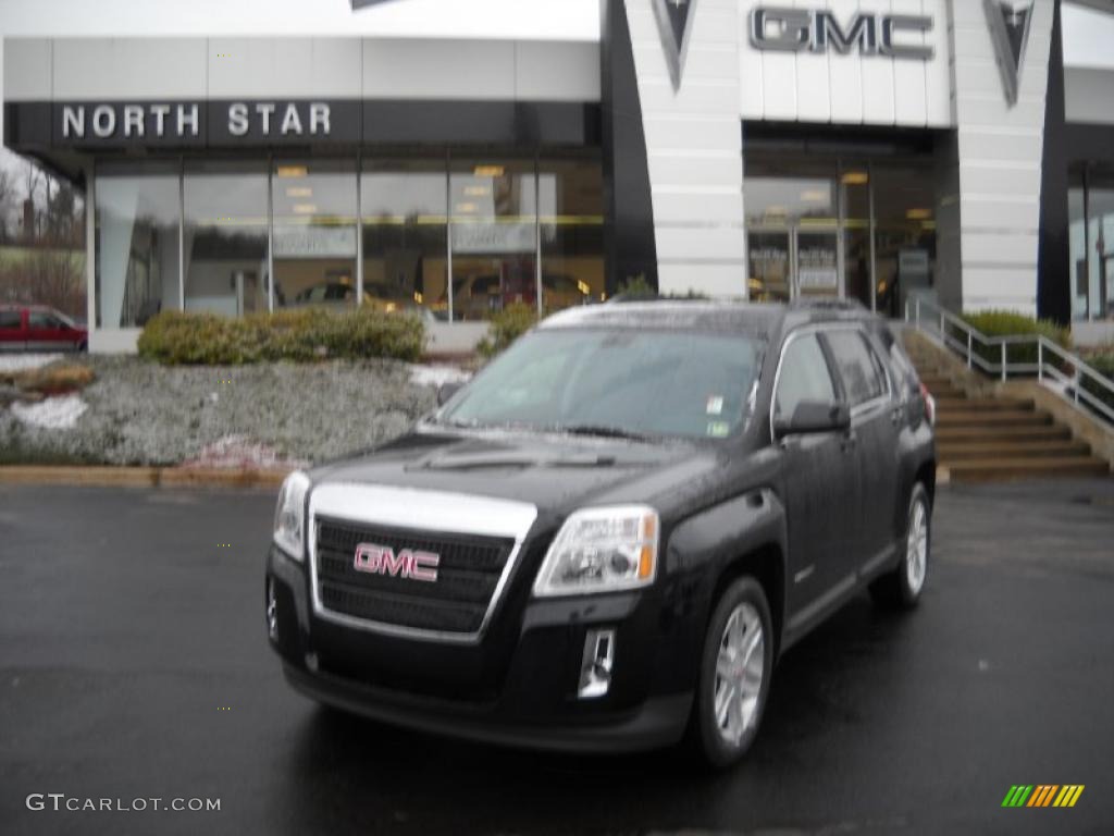 2011 Terrain SLE AWD - Carbon Black Metallic / Jet Black photo #1