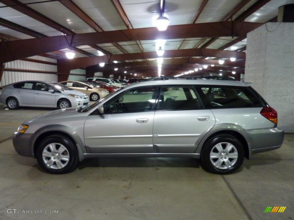 2005 Outback 2.5i Limited Wagon - Brilliant Silver Metallic / Off Black photo #1