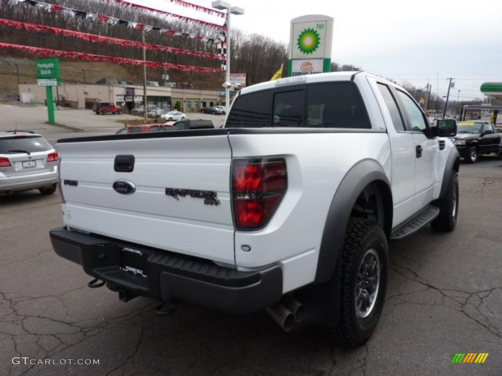 2010 F150 SVT Raptor SuperCab 4x4 - Oxford White / Raptor Black photo #5