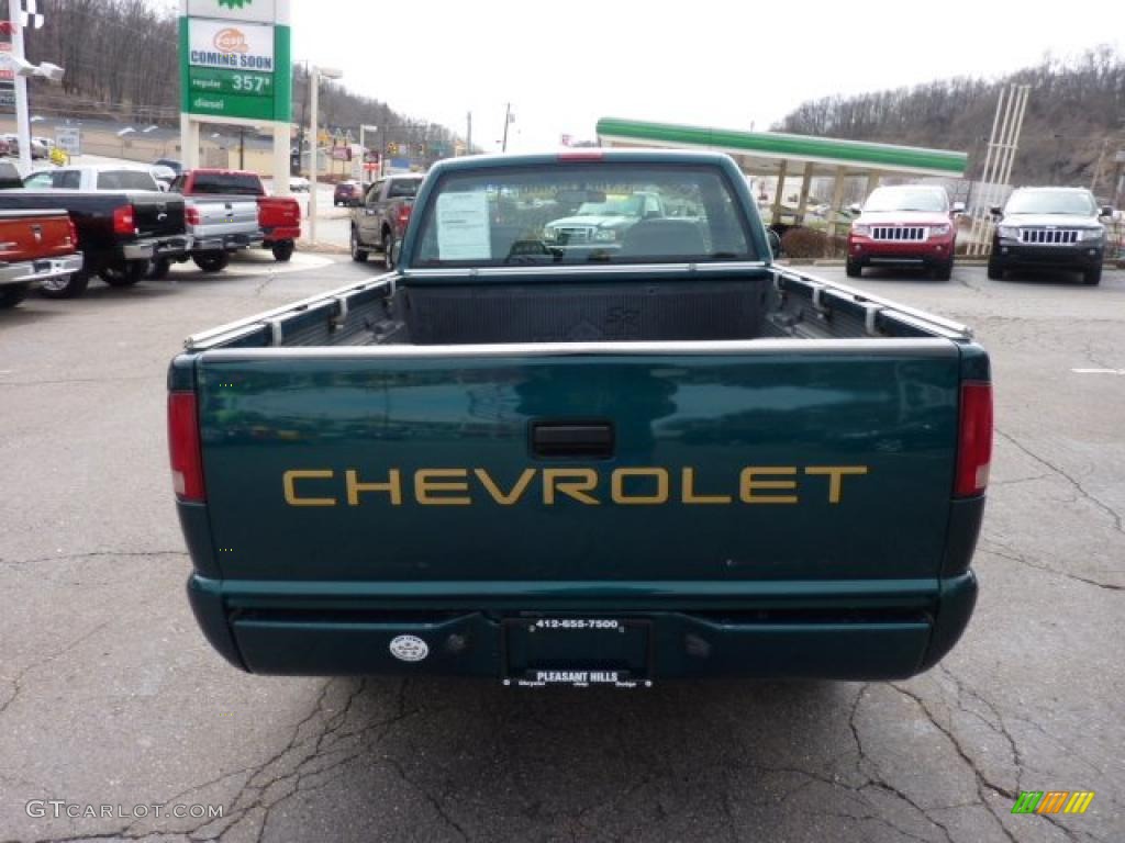 1996 S10 LS Regular Cab - Emerald Green Metallic / Graphite photo #4