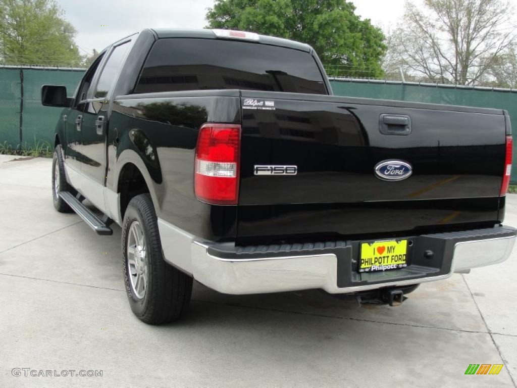 2005 F150 XLT SuperCrew - Black / Medium Flint Grey photo #5