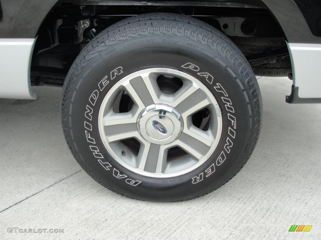 2005 F150 XLT SuperCrew - Black / Medium Flint Grey photo #14