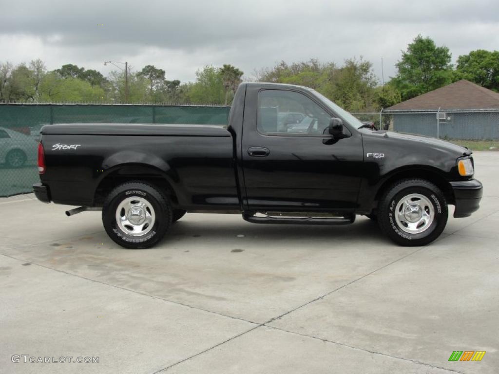 Black 2002 Ford F150 Sport Regular Cab Exterior Photo #47159769