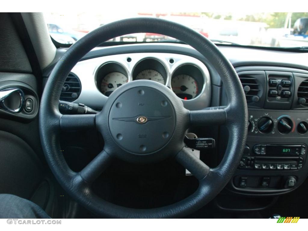 2004 Chrysler PT Cruiser Touring Dark Slate Gray Steering Wheel Photo #47159790