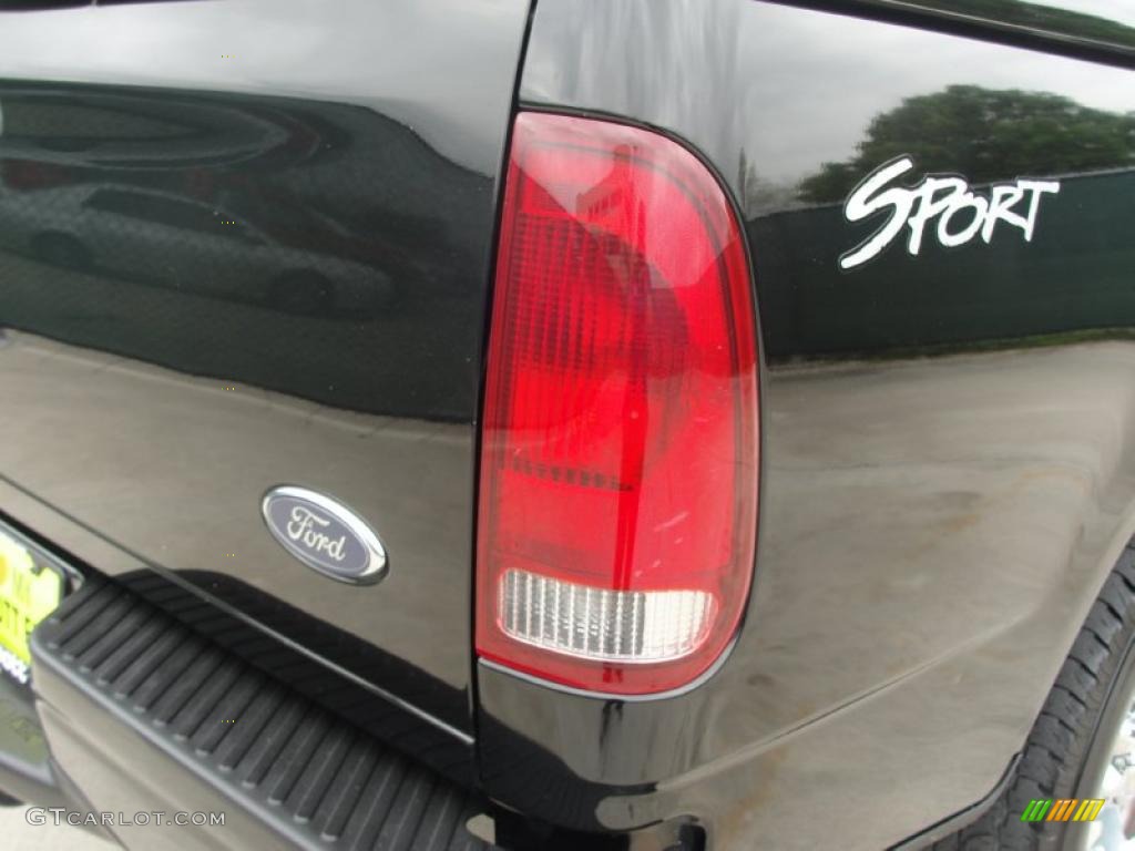 2002 F150 Sport Regular Cab - Black / Dark Graphite photo #22