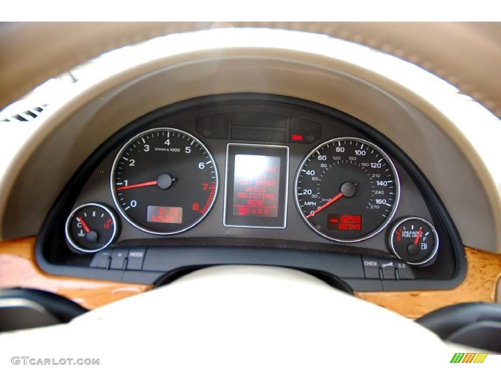 2008 Audi A4 2.0T Special Edition quattro Sedan Gauges Photo #47160465