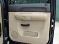 Light Cashmere/Ebony Black 2007 Chevrolet Silverado 1500 LT Crew Cab Door Panel