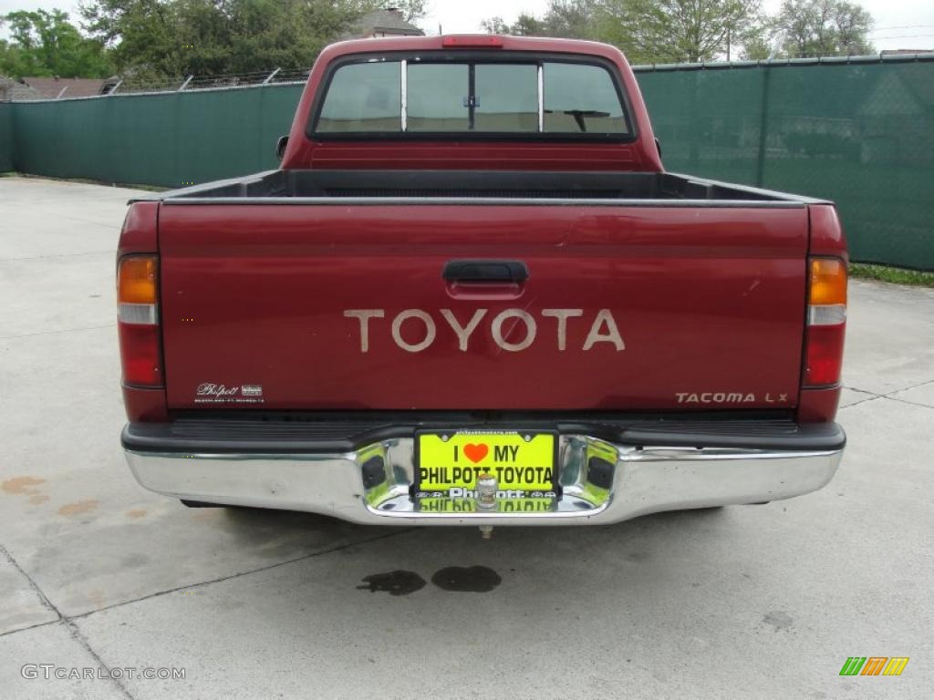 1996 Tacoma Extended Cab - Sunfire Red Pearl / Beige photo #4