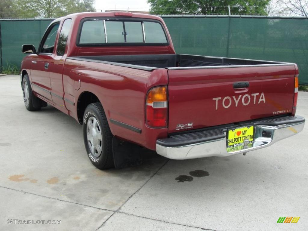 1996 Tacoma Extended Cab - Sunfire Red Pearl / Beige photo #5