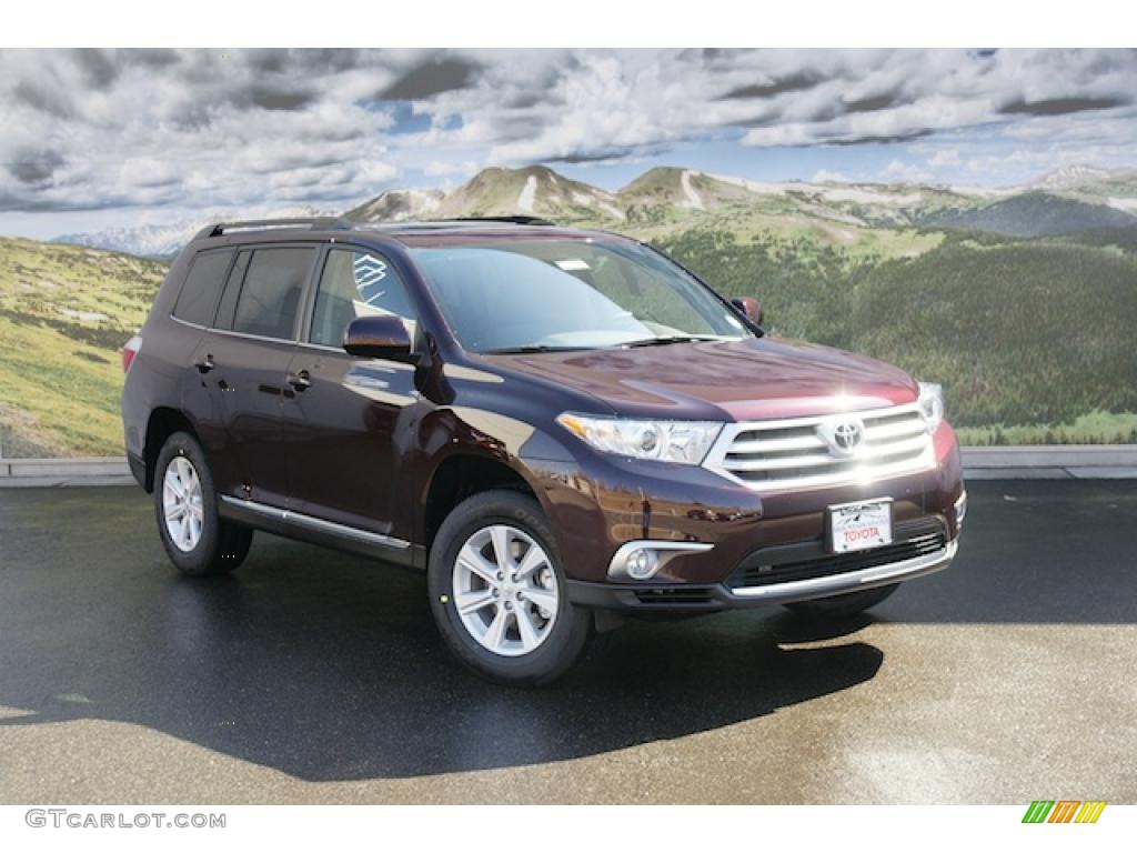 Sizzling Crimson Mica 2011 Toyota Highlander V6 4WD Exterior Photo #47162232