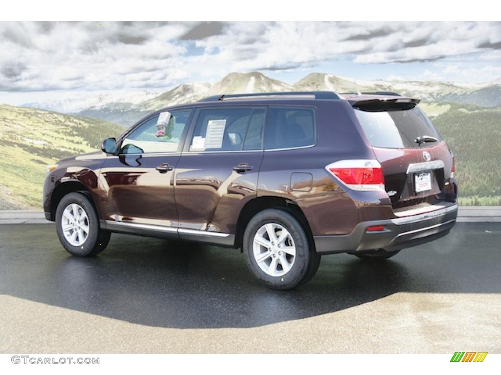 Sizzling Crimson Mica 2011 Toyota Highlander V6 4WD Exterior Photo #47162250