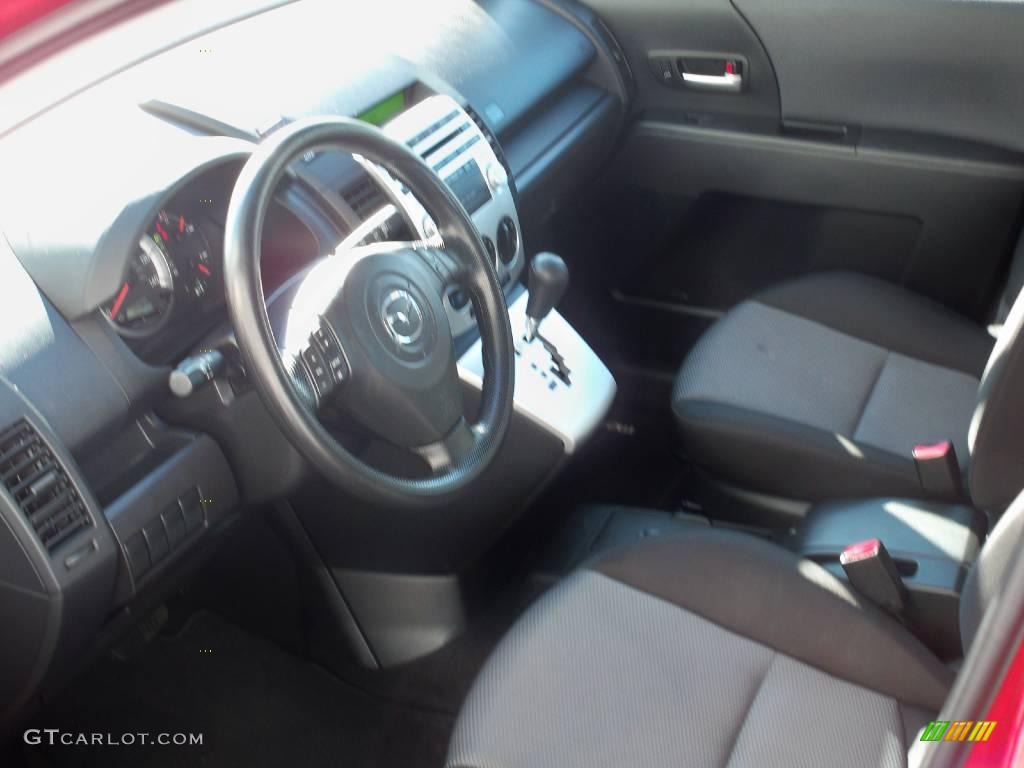 2006 MAZDA5 Sport - Cardinal Red Mica / Black photo #4