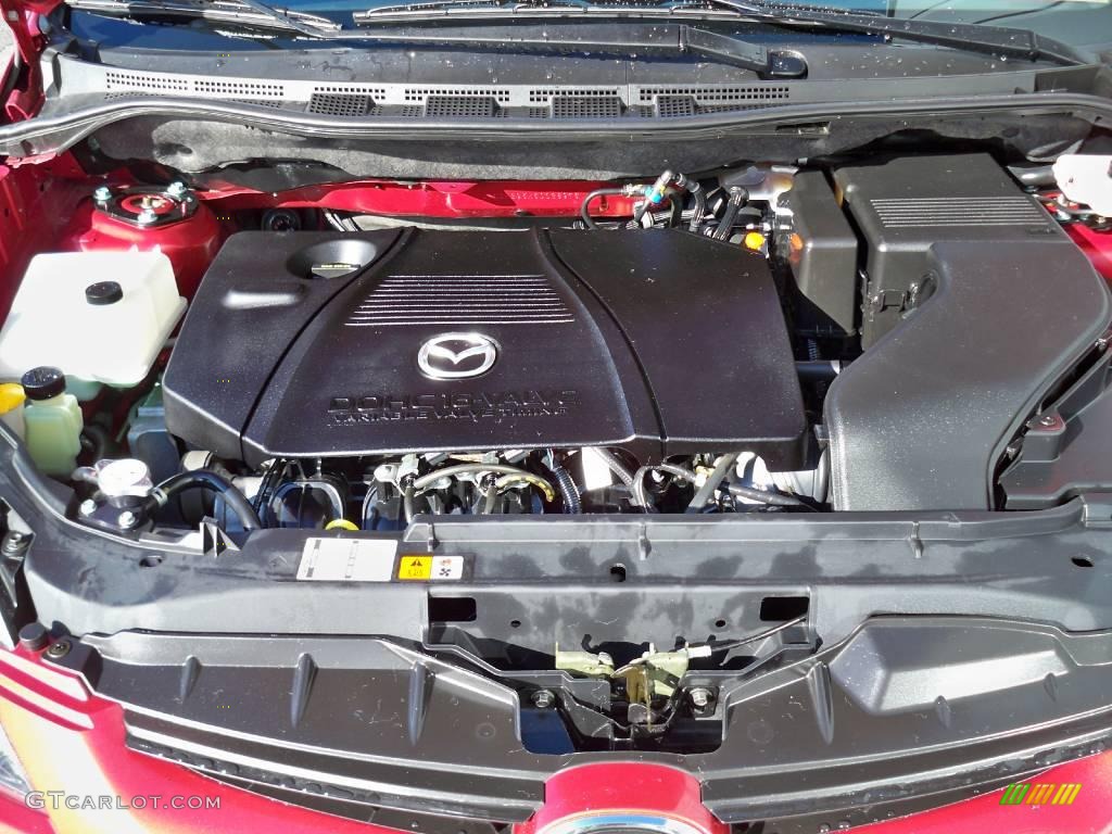 2006 MAZDA5 Sport - Cardinal Red Mica / Black photo #8