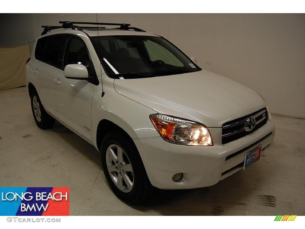 2007 RAV4 Limited 4WD - Super White / Ash Gray photo #1