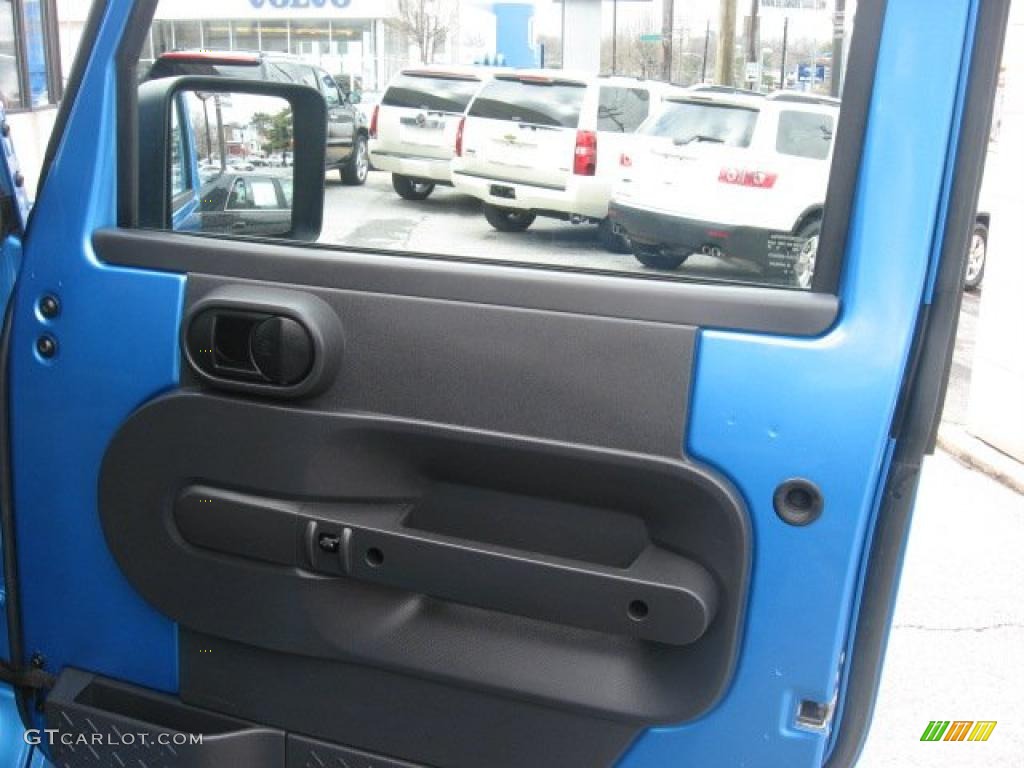 2010 Jeep Wrangler Sport 4x4 Dark Slate Gray/Medium Slate Gray Door Panel Photo #47164272