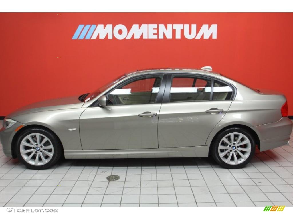 2009 3 Series 328i Sedan - Platinum Bronze Metallic / Beige photo #19