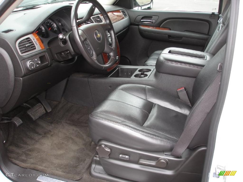 Ebony Interior 2008 Chevrolet Suburban 1500 LT Photo #47165607