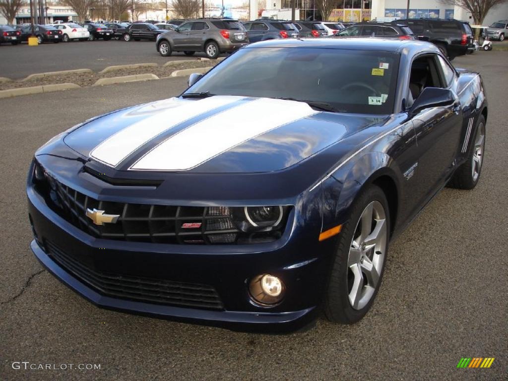 2010 Camaro SS/RS Coupe - Imperial Blue Metallic / Black photo #1