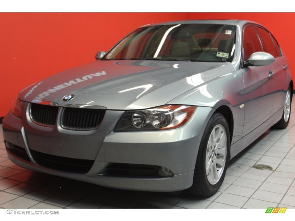 2006 3 Series 325i Sedan - Silver Grey Metallic / Beige photo #6