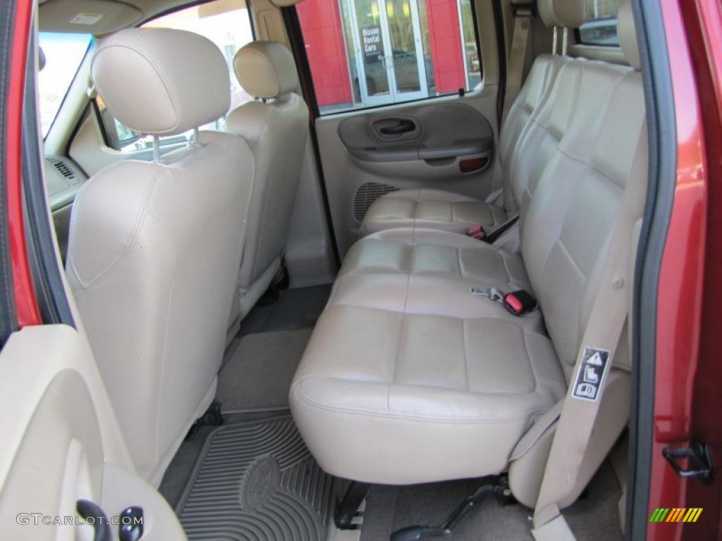 Medium Parchment Beige Interior 2003 Ford F150 Lariat SuperCrew Photo #47167926