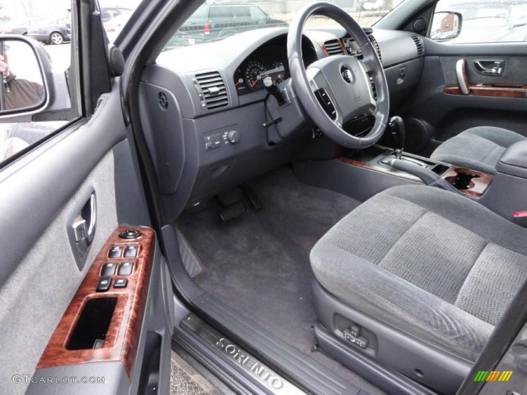 Gray Interior 2003 Kia Sorento LX 4WD Photo #47168931