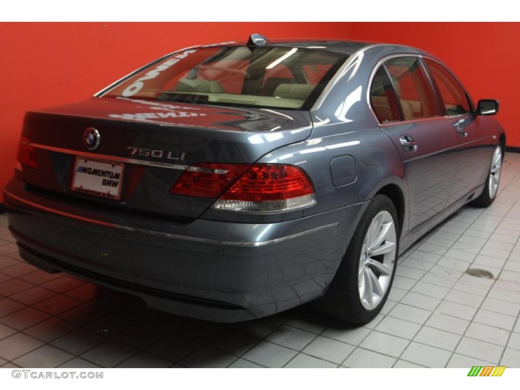 2008 7 Series 750Li Sedan - Titanium Grey Metallic / Beige photo #3