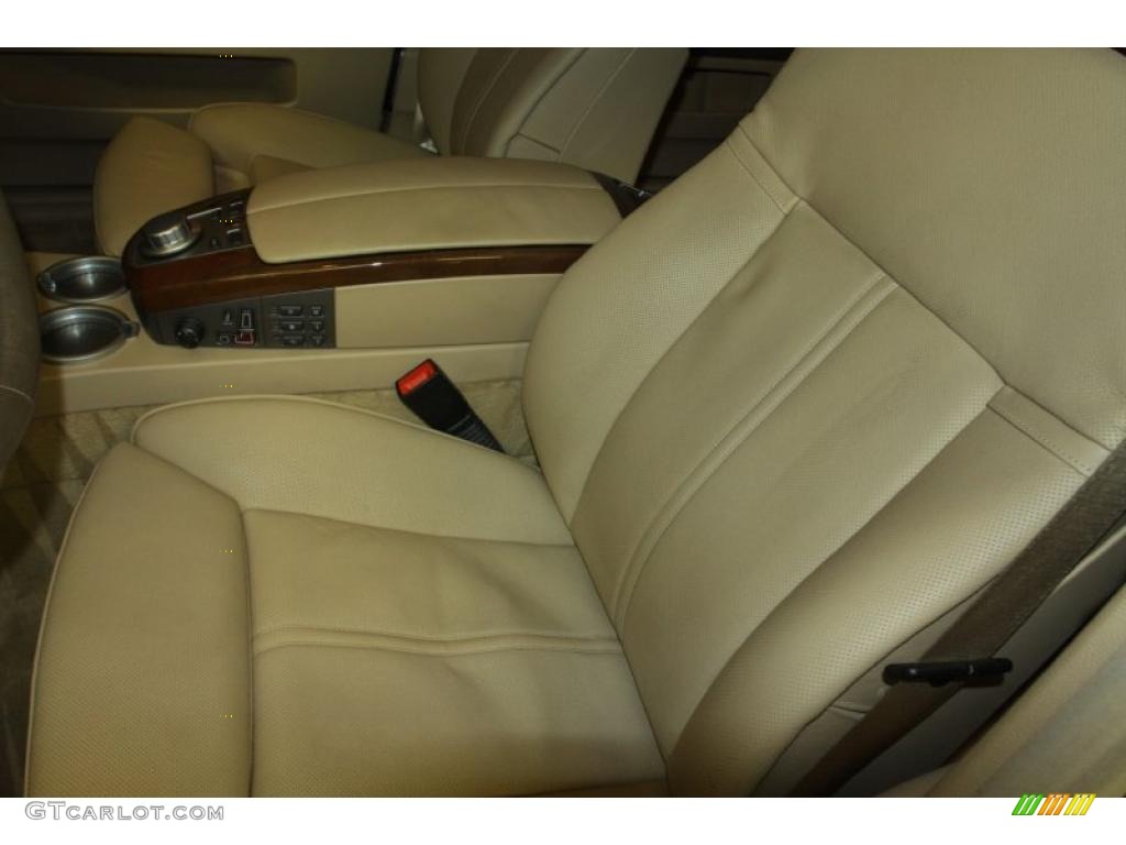 2008 7 Series 750Li Sedan - Titanium Grey Metallic / Beige photo #6