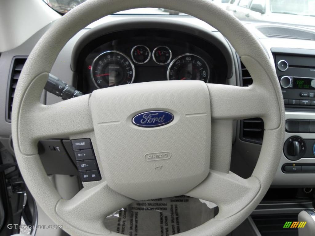 2008 Ford Edge SE Camel Steering Wheel Photo #47170416