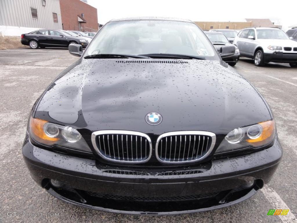 2004 3 Series 330i Coupe - Jet Black / Sand photo #3