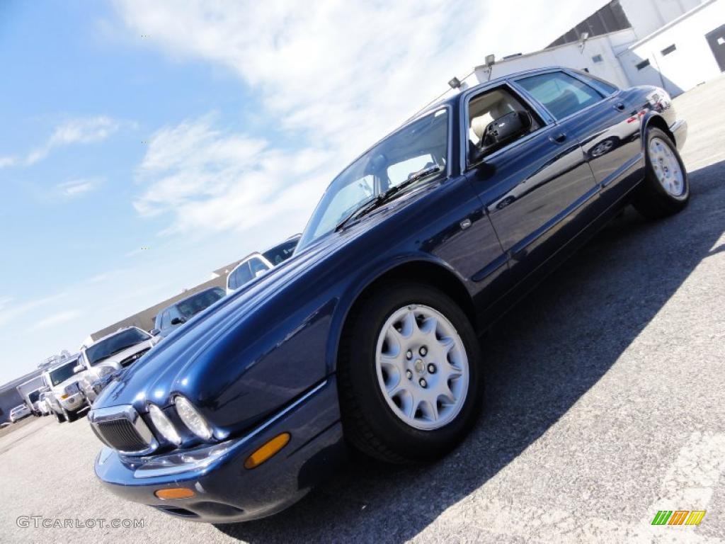 Sapphire Blue Metallic Jaguar XJ