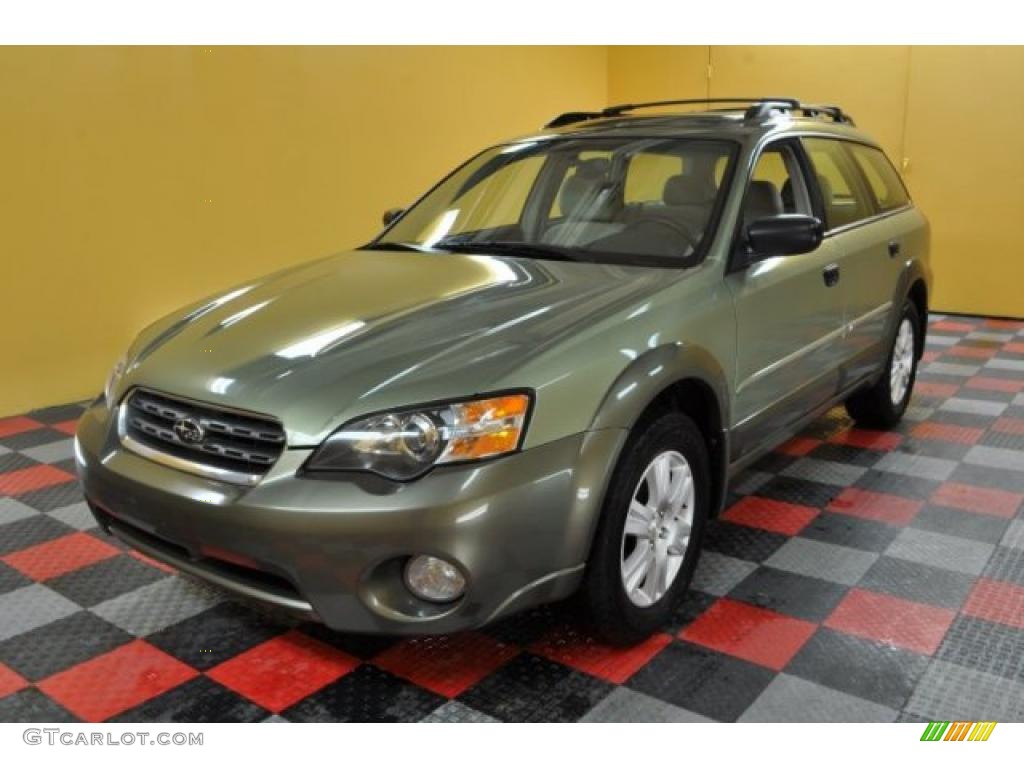 2005 Outback 2.5i Wagon - Willow Green Opal / Taupe photo #2