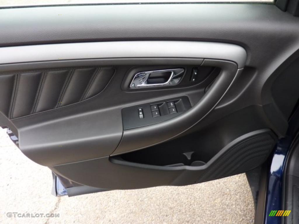 2011 Ford Taurus SEL Charcoal Black Door Panel Photo #47172810