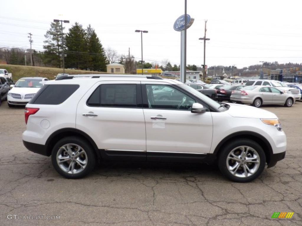 White Platinum Tri-Coat 2011 Ford Explorer Limited 4WD Exterior Photo #47173095